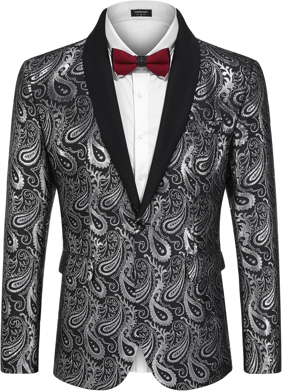 Stylish Floral Tuxedo Jacket for Men - Perfect for Events