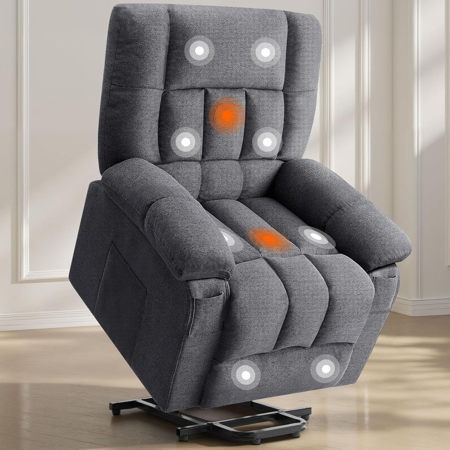 Power Lift Recliner Chair with Vibration Massage and Heat