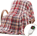 Electric Blanket Heated Throw 50x60 - Ultra Soft Cozy Flannel Throw