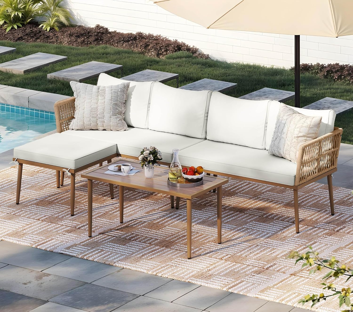 DWVO 6 Pieces Patio Furniture Set for Outdoor Relaxation