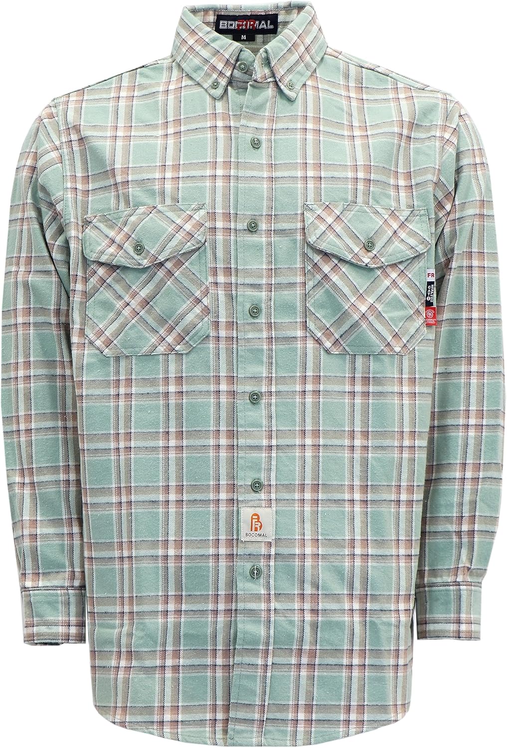 BOCOMAL FR Shirts for Men Heavyweight Flame Resistant Welding Jacket