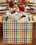 Solino Home Linen Table Runner 14 x 90 in - Multicolor Gingham