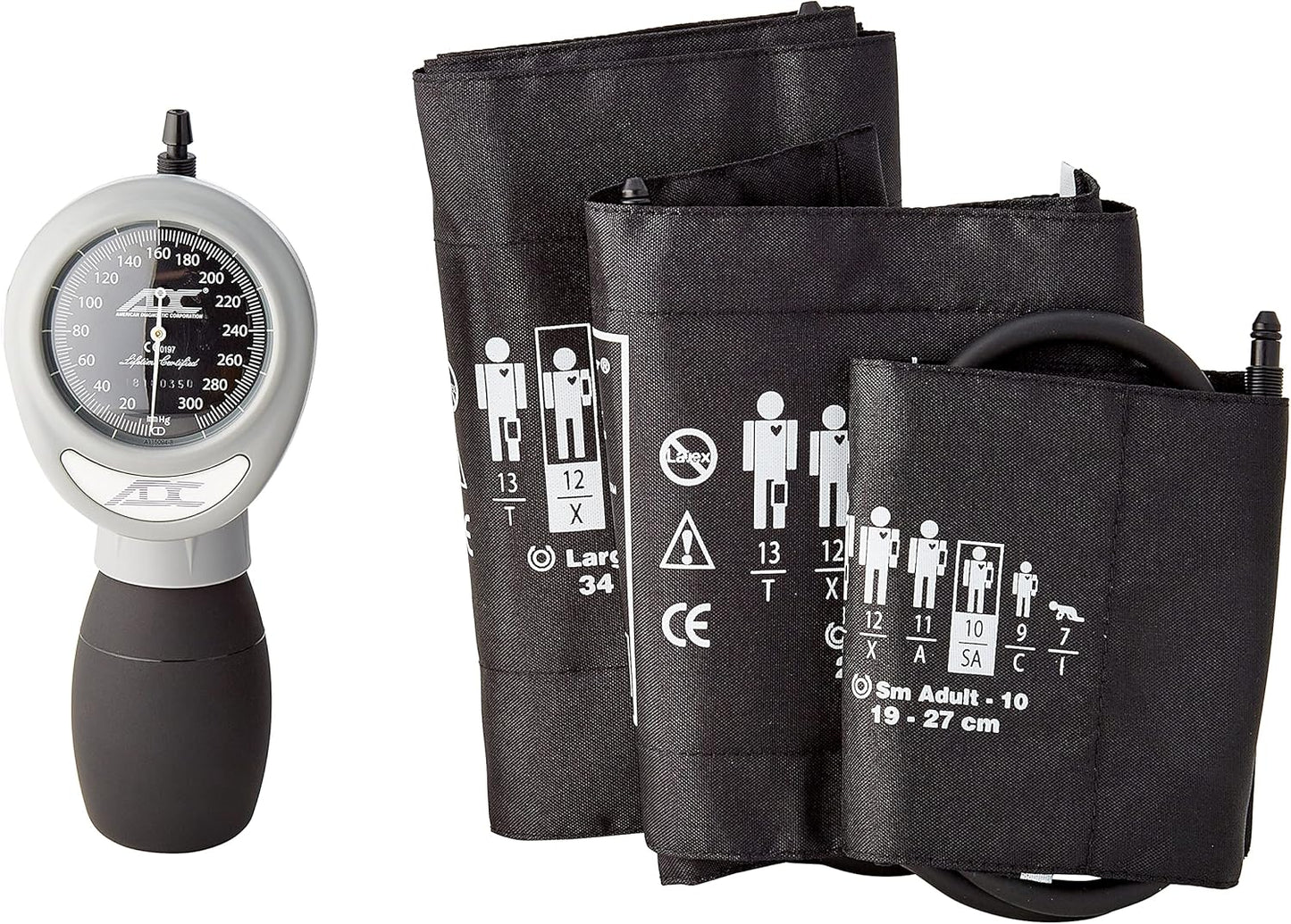 ADC 731-BK Multikuf 3-Cuff EMT Kit with Portable Palm Sphygmomanometer