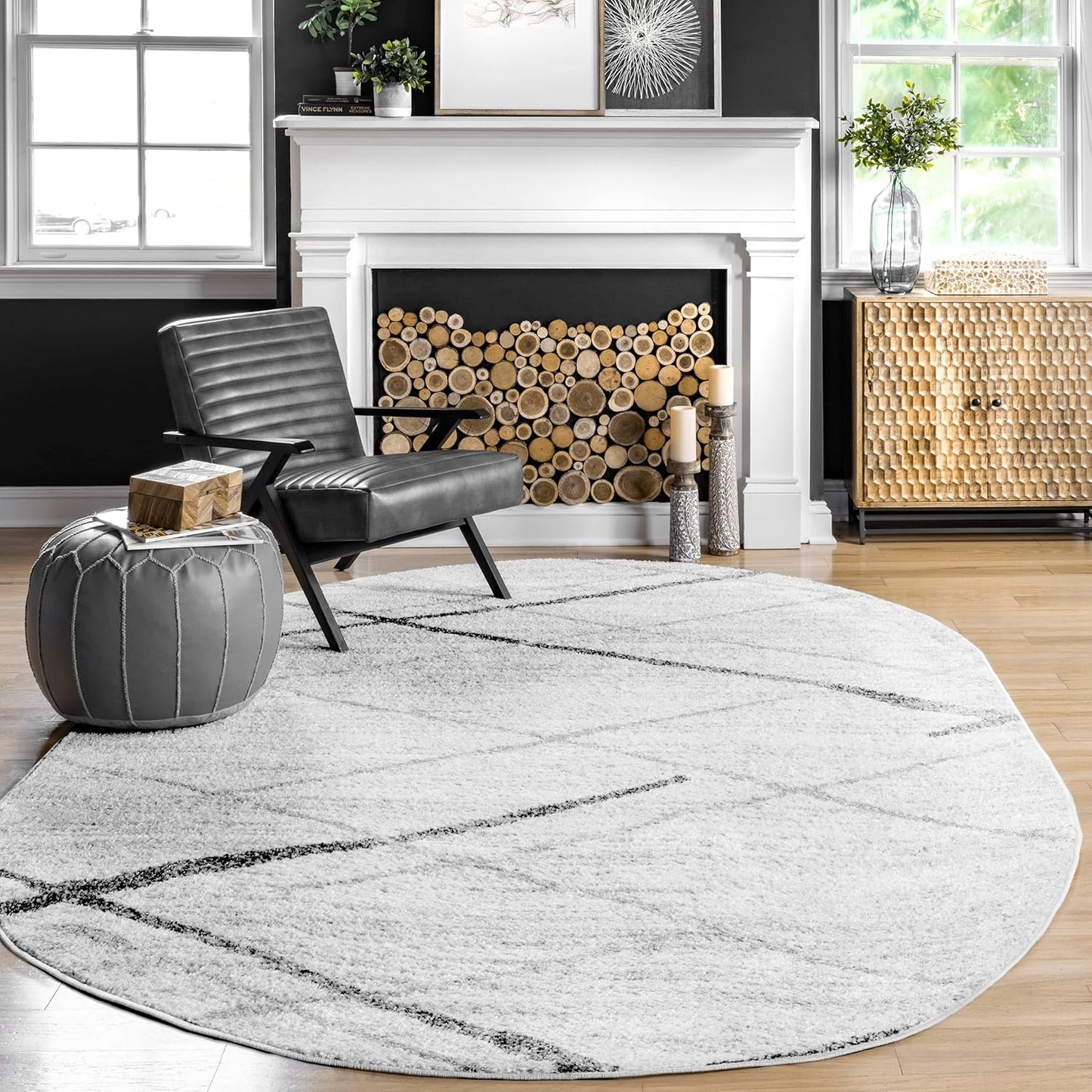 nuLOOM Oval 5x8 Thigpen Contemporary Area Rug for Any Room