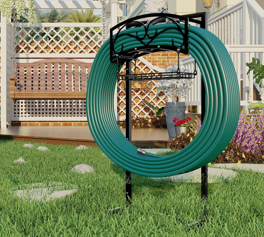 Fire Beauty Garden Hose Holder: Durable Freestanding Organizer