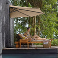ABCCANOPY Patio Half Umbrella 9 ft - Space-Saving Sun Shade
