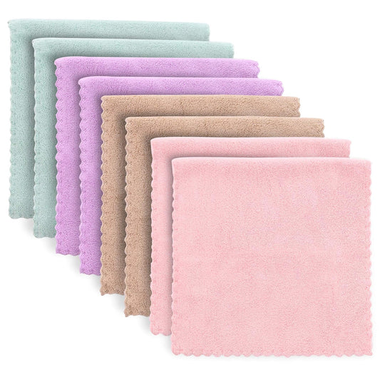 Ultra Absorbent Bamboo Burp Cloths Set - Soft & Large - Multicolored - BAMBOO QUEEN