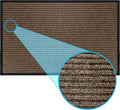 Heavy-Duty Rubber Door Mat 23 in x 35 in - Durable Low-Profile Mat