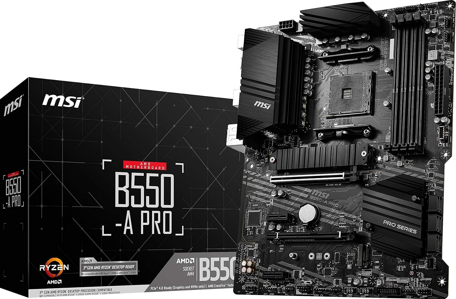 MSI B550-A PRO Motherboard for AMD Ryzen 5000 Processors