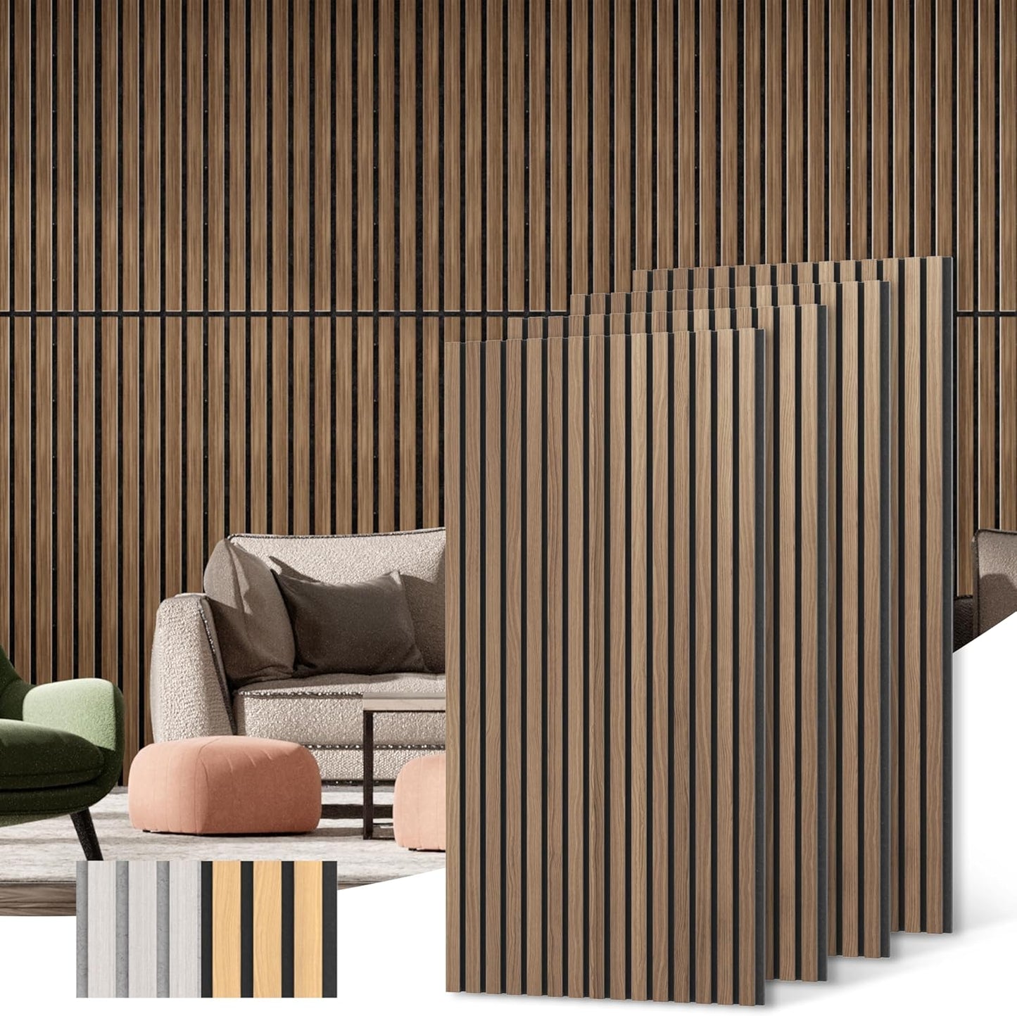 Acoustic Wood Wall Panels for Soundproofing and Decor