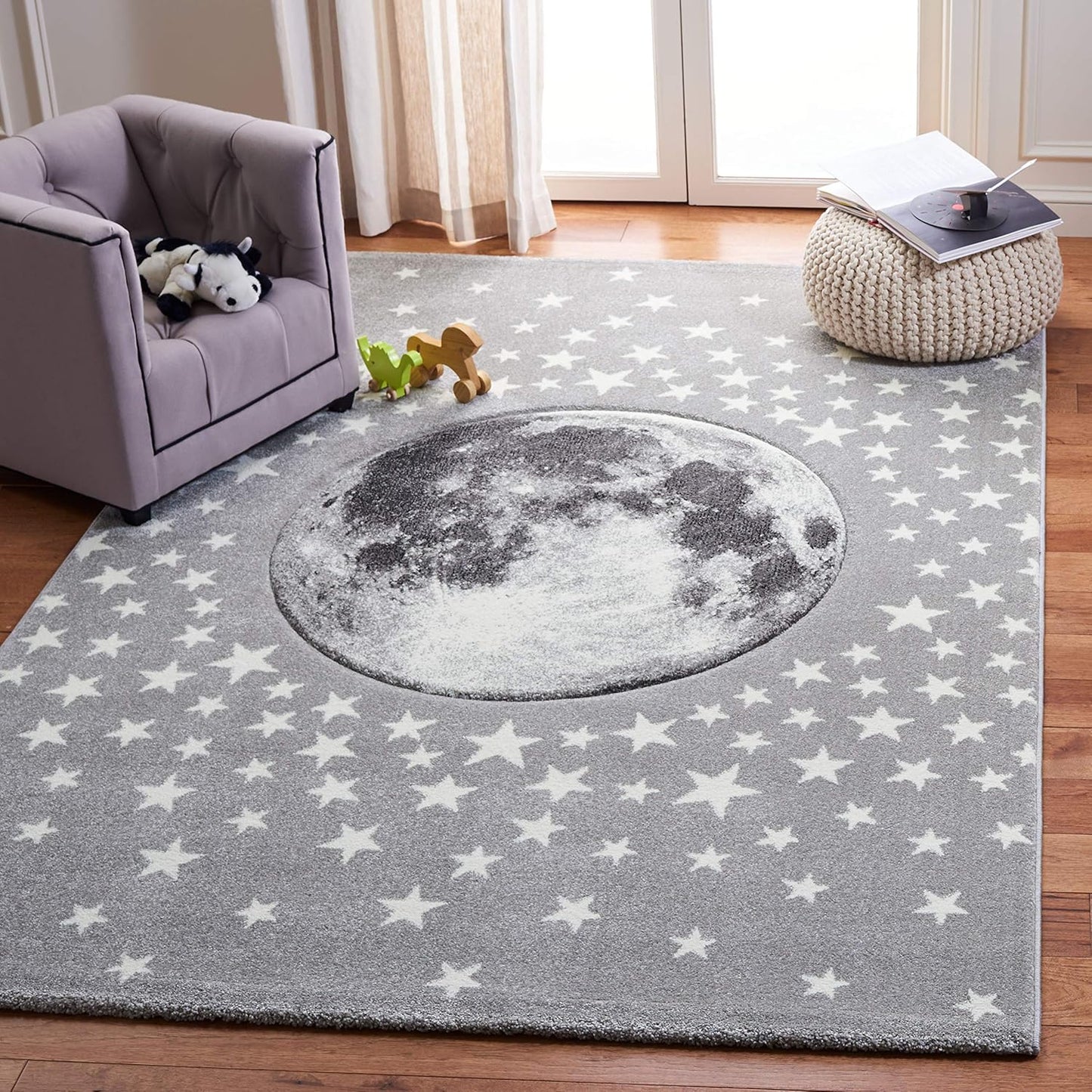 SAFAVIEH Carousel Kids Collection Area Rug - Perfect for Playrooms