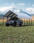 GarveeLife 13ftx26ftx11ft Oversized Metal Carport - Tall Heavy Duty