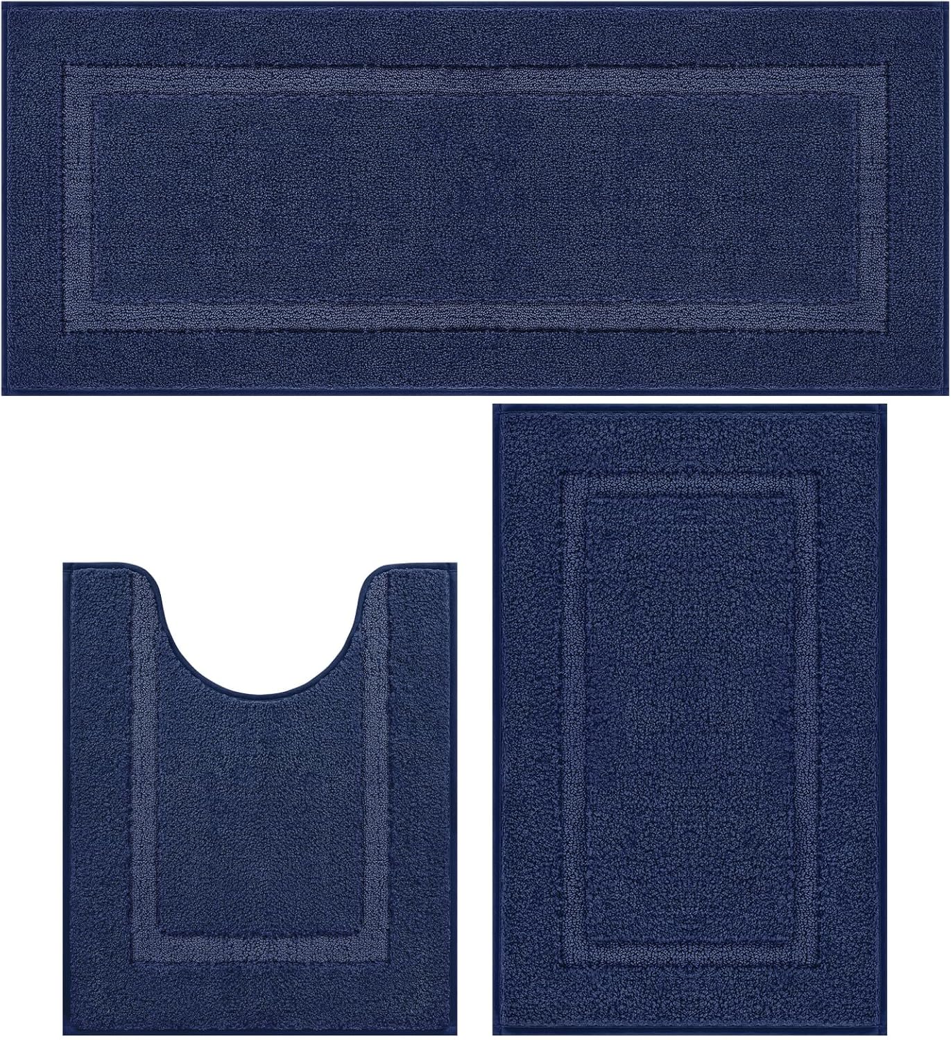 Soft Fluffy Bathroom Rugs Set of 3 for Comfort and Safety