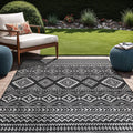 Beverly Rug Waikiki Boho Indoor Outdoor Rug 5x7 - Washable Patio Rug