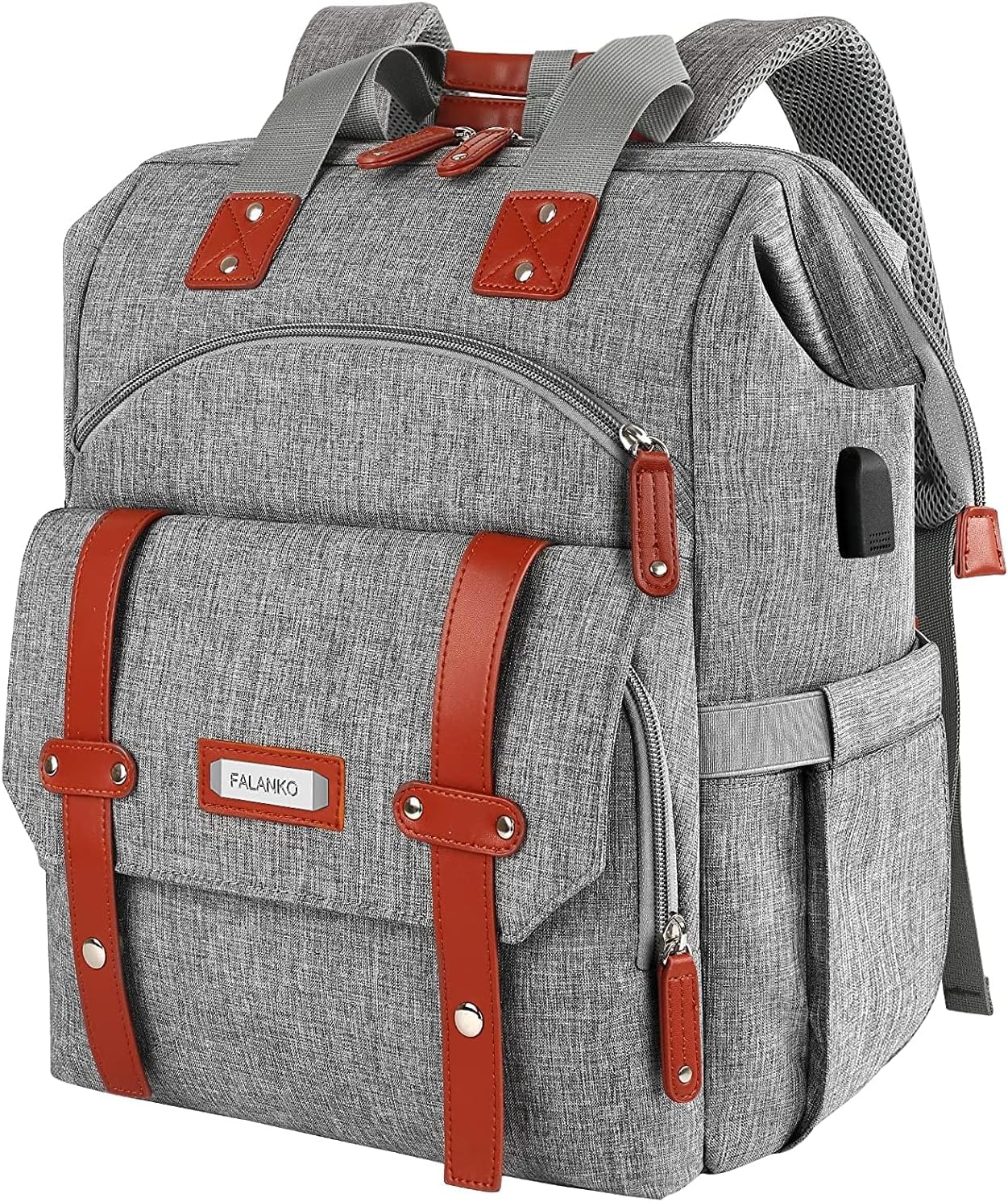 FALANKO Laptop Backpack for Women with USB Charging Port
