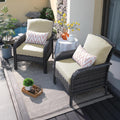 ovios 2 Pieces Patio Furniture Set - Weatherproof High Back Chairs