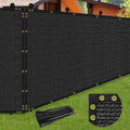 Privacy Screen Fence 4 x 50FT Black Heavy Duty Mesh - Durable Shade