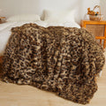 Luxury Faux Fur Leopard Print Blanket for Cozy Comfort