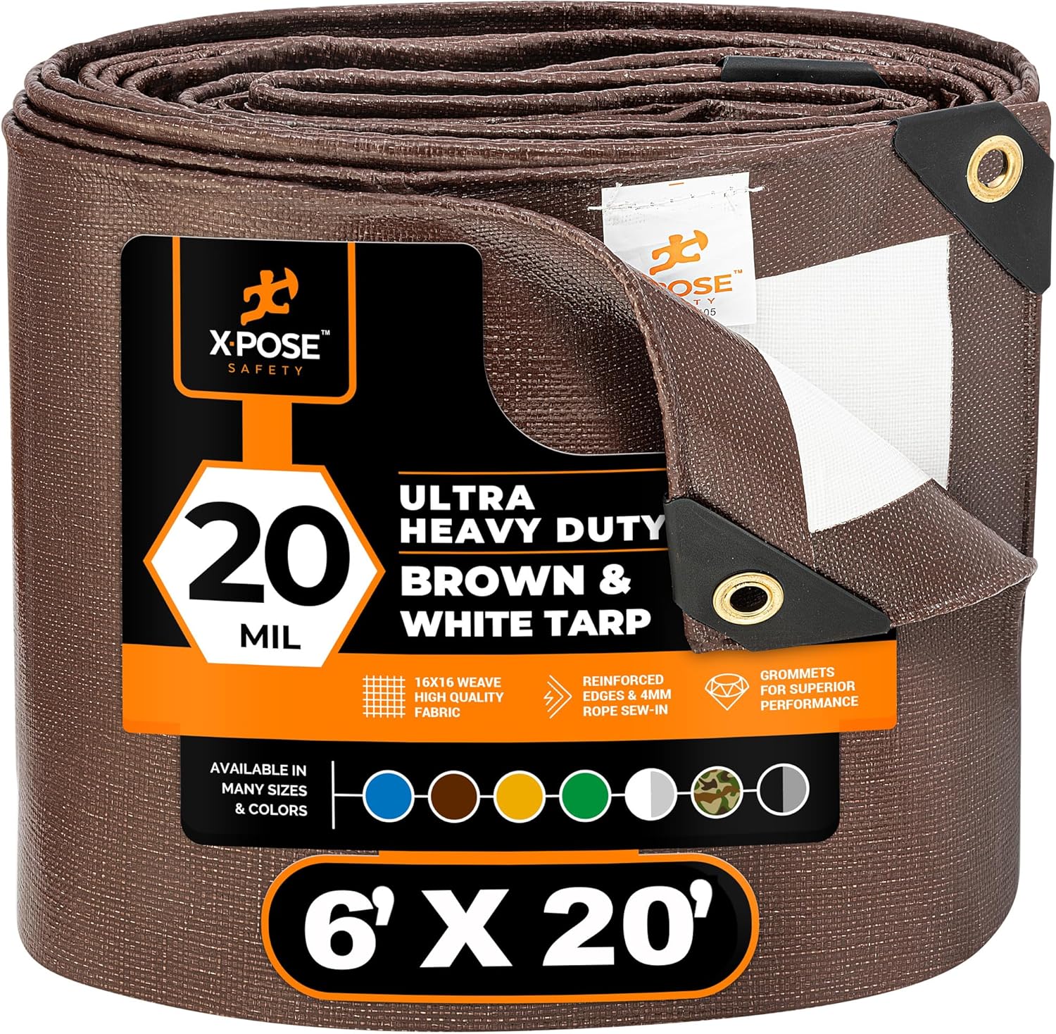 Ultra Heavy Duty 20 Mil Waterproof Tarp for All Weather Use