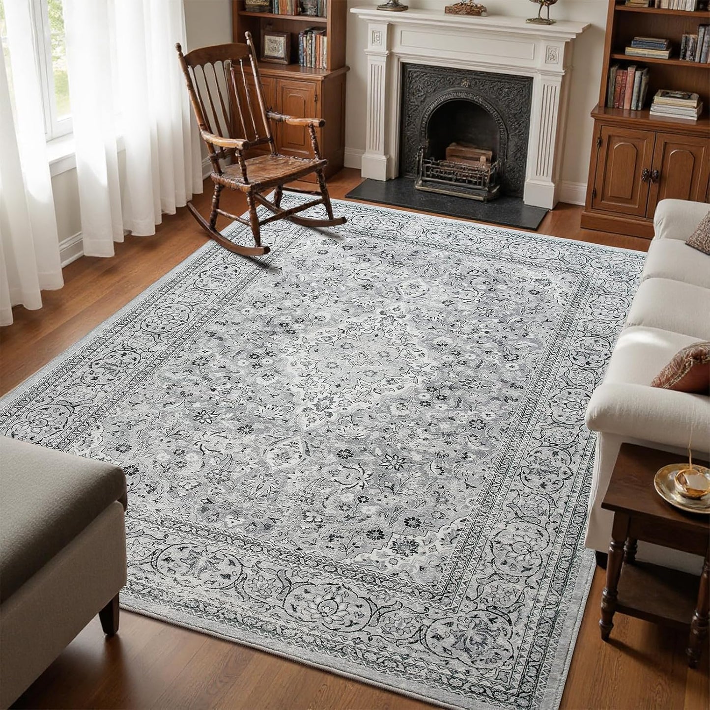 Washable Rug 3x5 for Living Room Kitchen Bathroom Entryway