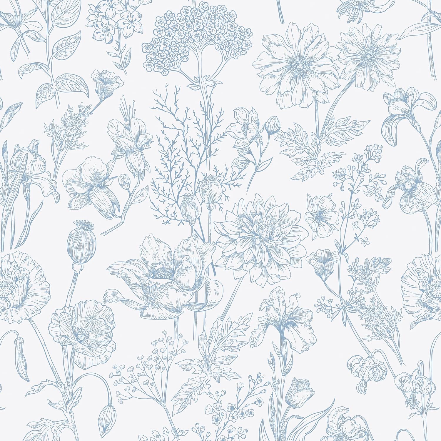 EeeComing Floral Peel and Stick Wallpaper for Modern Decor