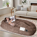 Human Dog Bed 78x44x12.5 in Oversized Faux Fur Bed - Extra Large