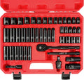 46pcs 3/8ft Socket Set 72-Tooth Ratchet - Durable Cr-V Kit