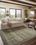 Sinclair Collection Turquoise/Multi Area Rug 8ft 6in x 11ft 6in