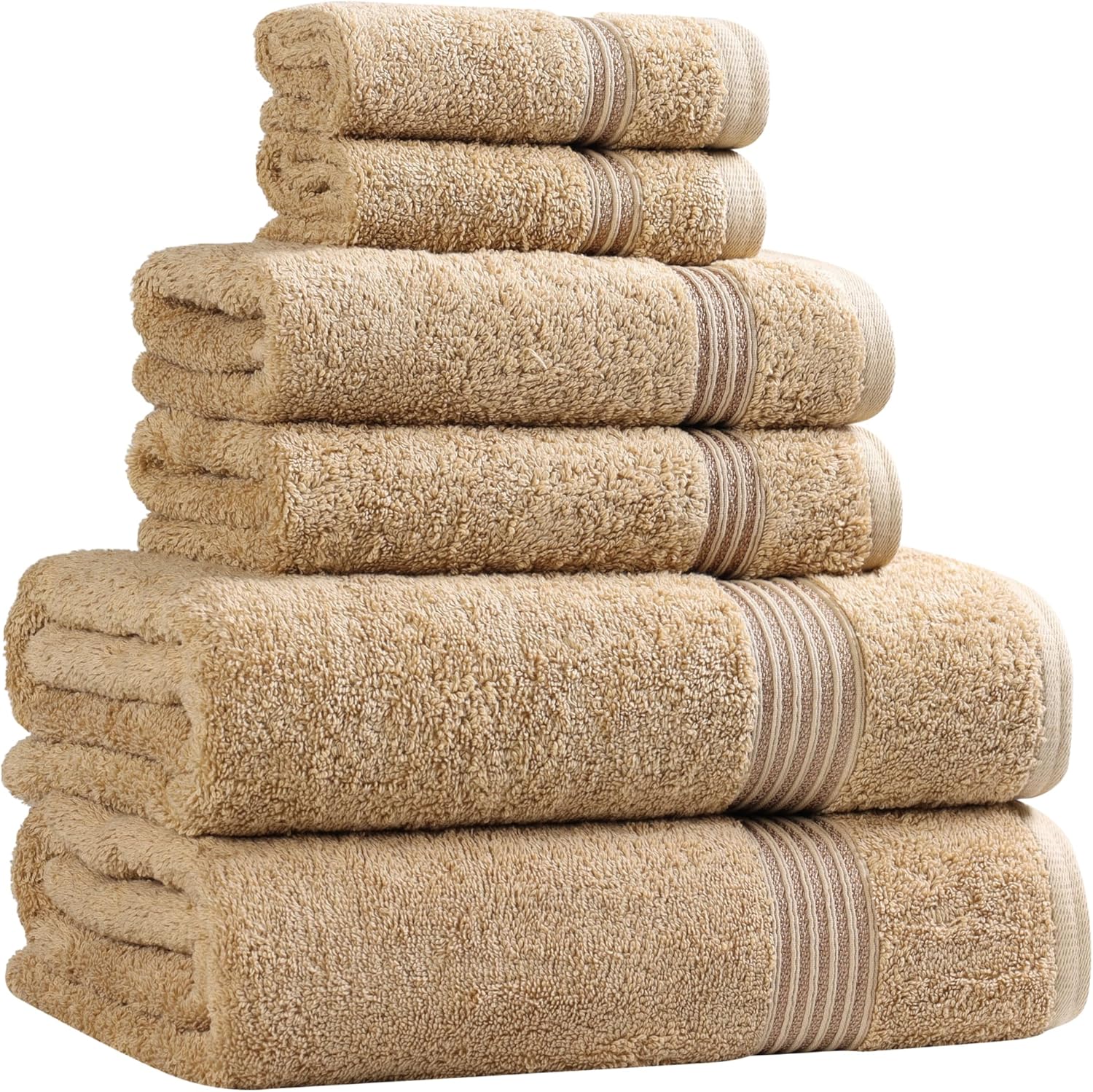 Superior Egyptian Cotton 6-Piece Towel Set for Luxurious Comfort