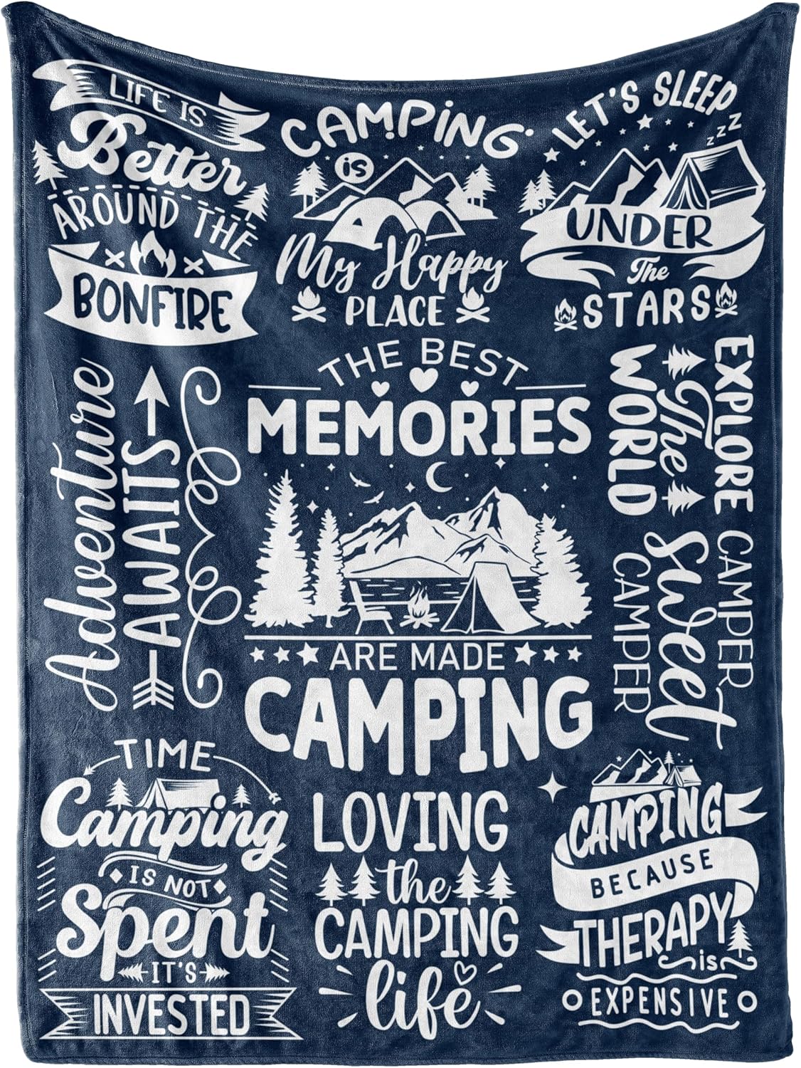 Cozy Memories Throw Blanket for Camping Enthusiasts - The Huglanket