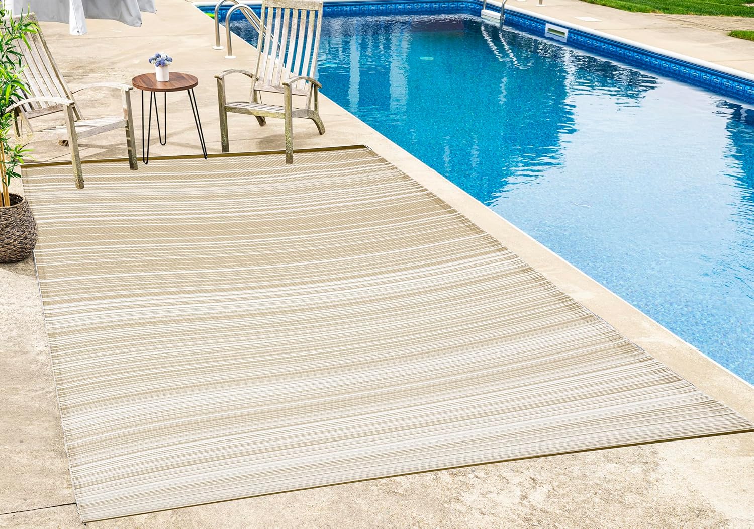 FH Home Outdoor Camping Rug - Waterproof, Reversible & Stylish