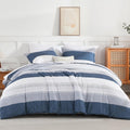 California King Comforter Set in Mineral Blue - 7 Piece Bedding