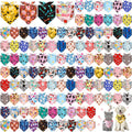 Halloween Dog Bandanas 120 Pack - Assorted Cartoon Triangle Scarves