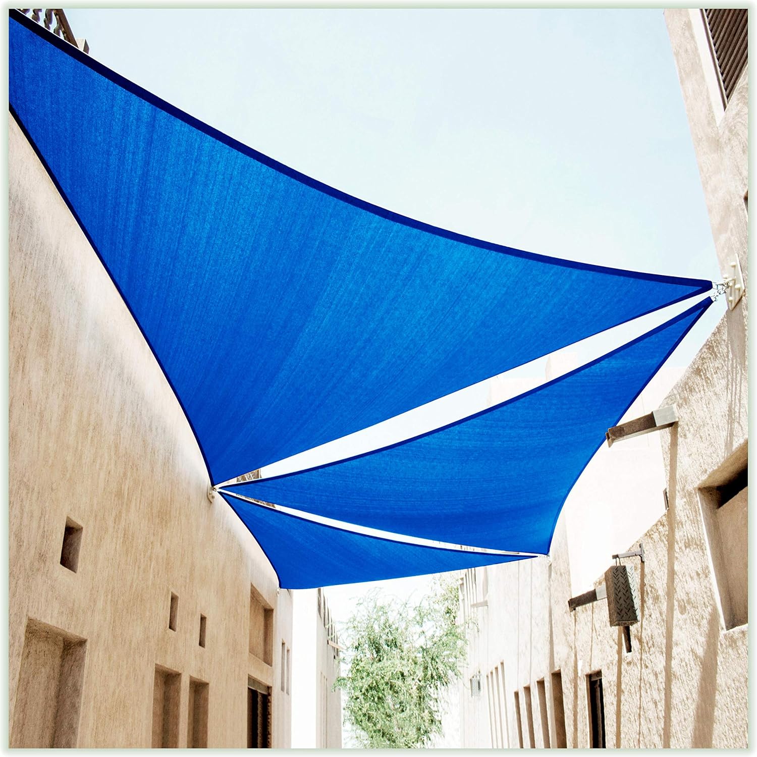 Triangle Sun Shade Sail Canopy 12ft x 12ft UV Block 95% - Heavy Duty