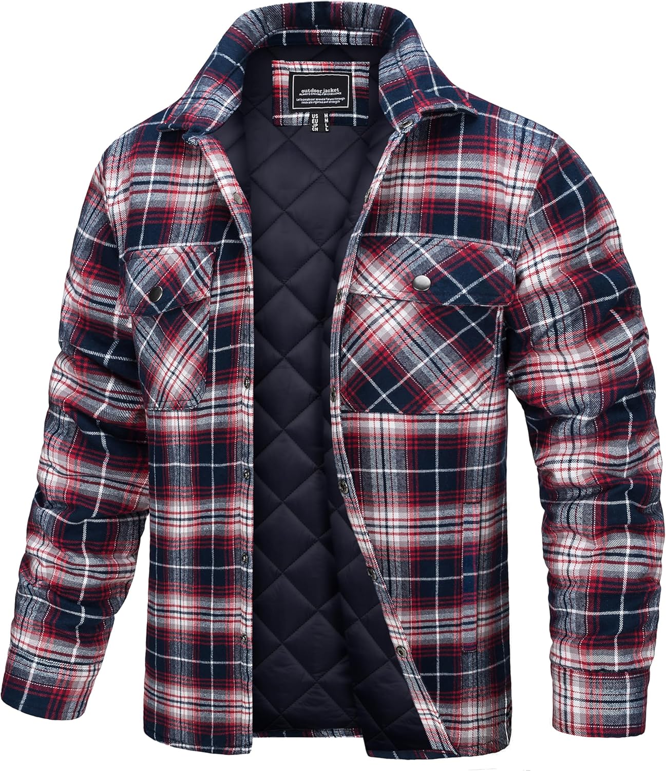 TACVASEN Men's Flannel Shirt Jacket for Ultimate Comfort