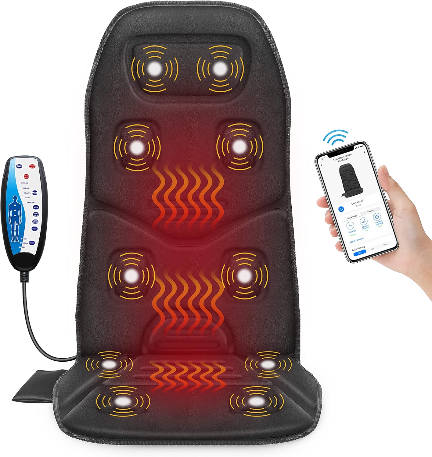 COMFIER Back Massager with Heat for Ultimate Relaxation