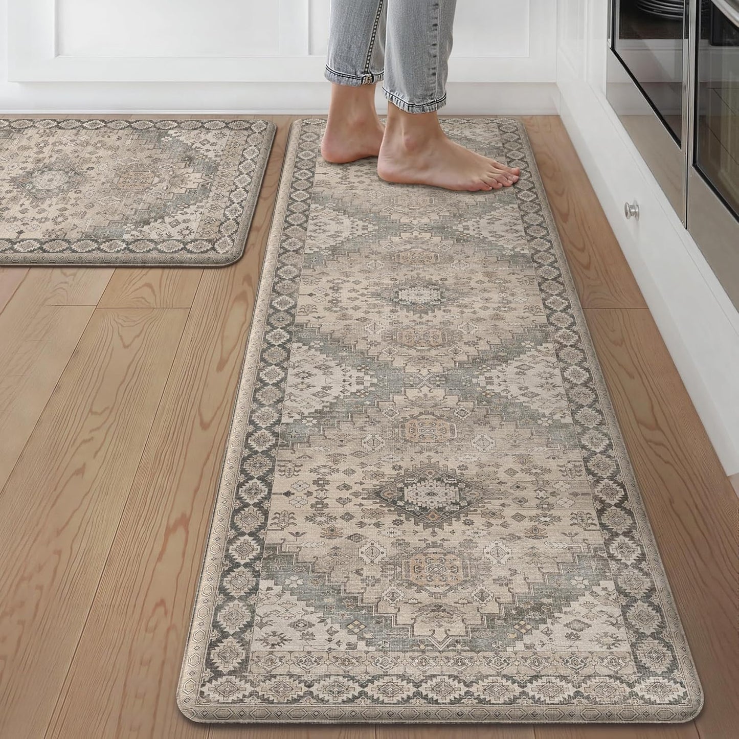 GENIMO Kitchen Mats for Floor - Non Slip Waterproof Comfort