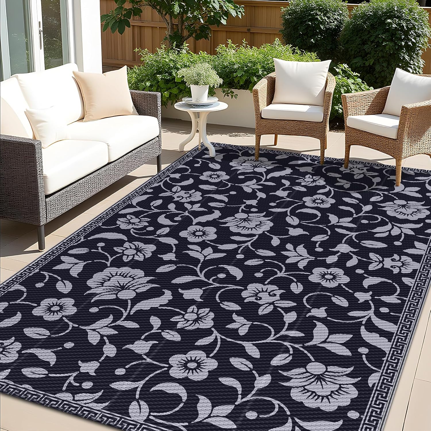 OLANLY Waterproof Outdoor Rug 5x8 ft for Stylish Outdoor Spaces