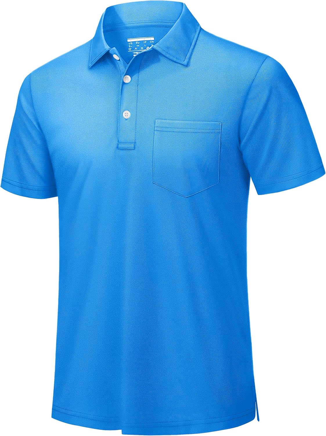 TACVASEN Mens Polo Shirts with Pocket for Golf and Work