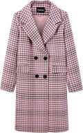 Chic Women's Oversized Plaid Peacoat for Winter Fashion