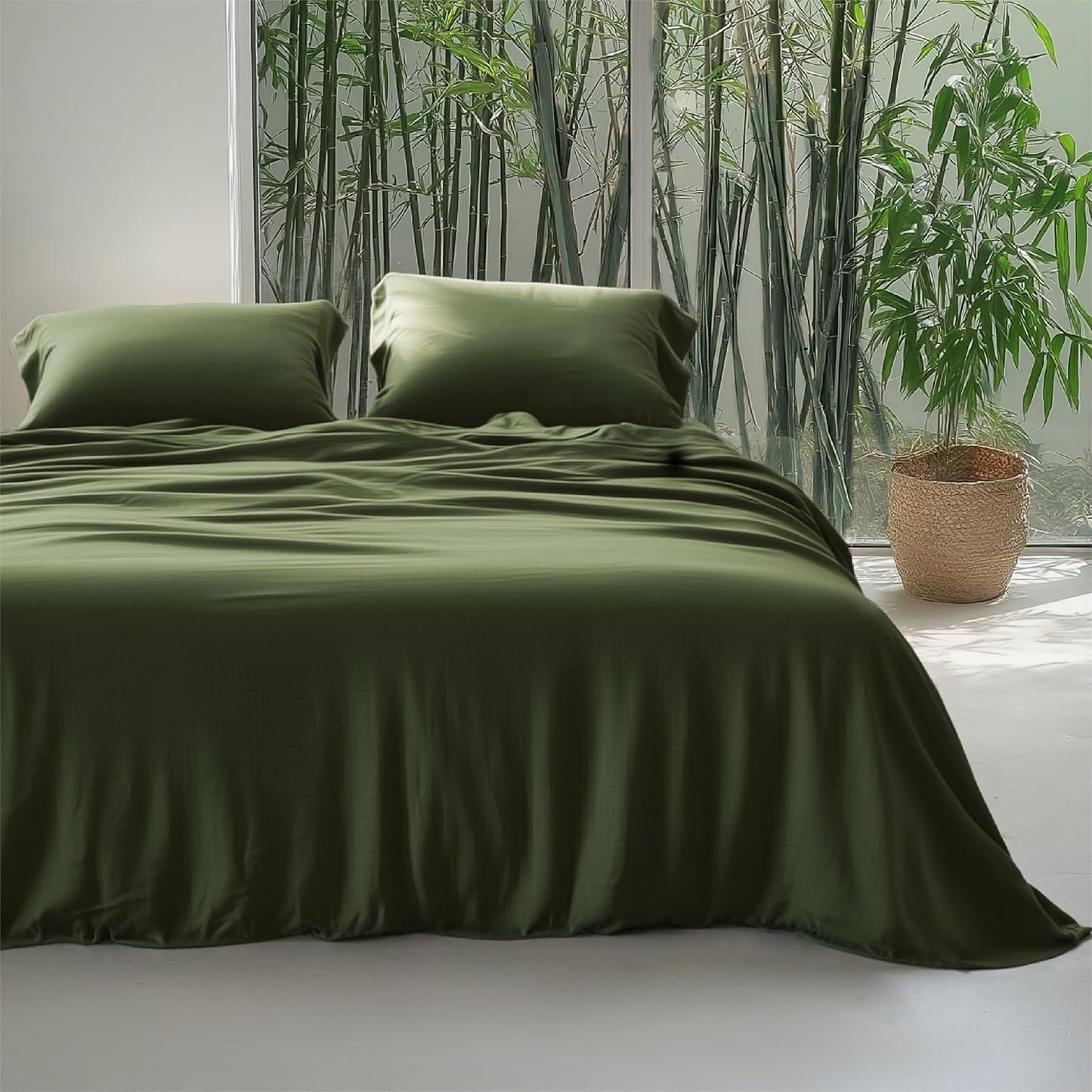 Silky Cooling Duvet Cover Set for Queen Size Bedding Needs