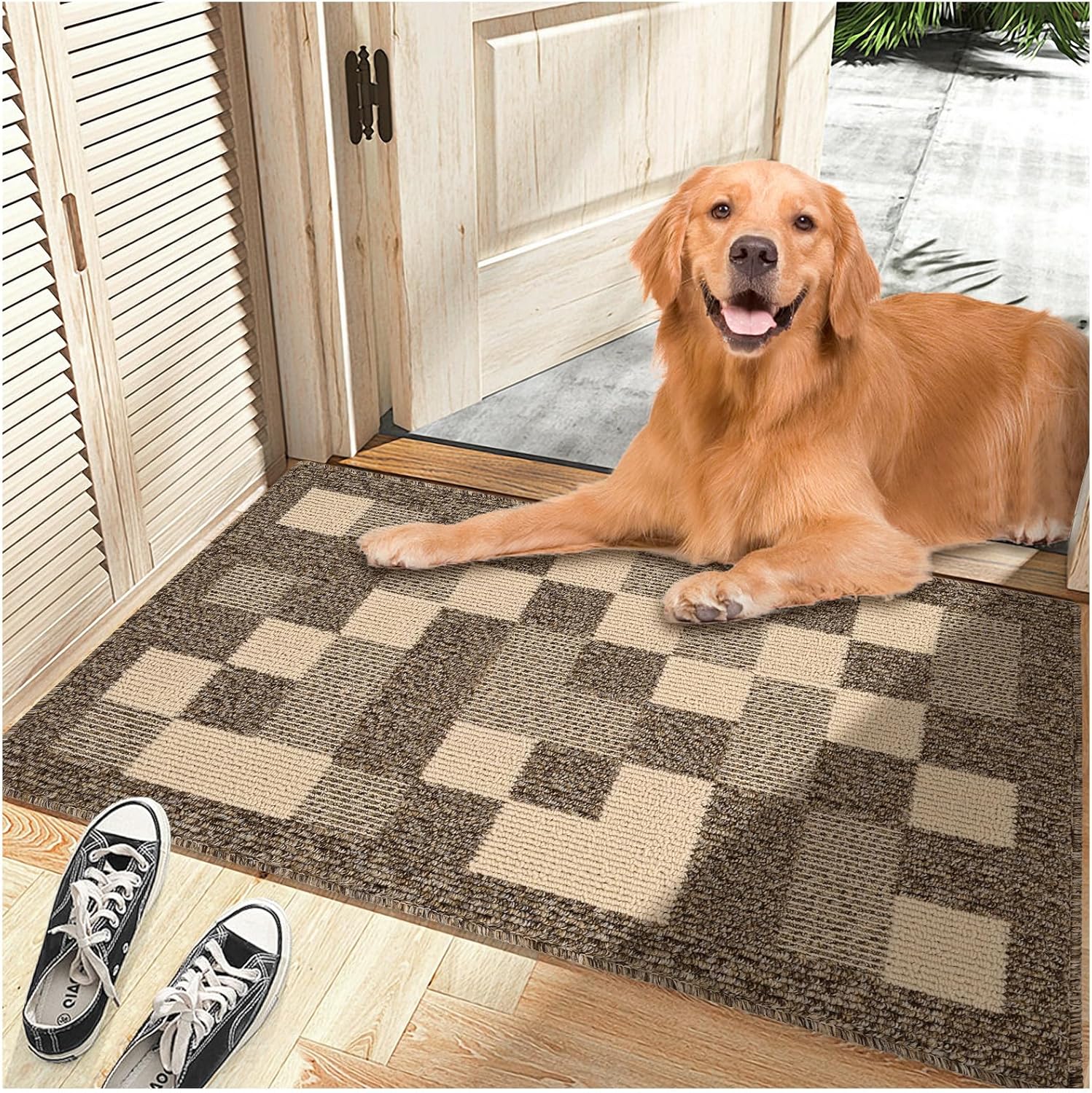 Mud Mats for Dogs - Non-Slip Indoor Washable Dog Rugs 32x48