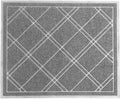 SlipToGrip Door Mat - Durable Plaid Grey Outdoor Mat for High Traffic