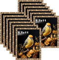 Picrit 8.5x11 Farmhouse Stone Spotted Picture Frame Set of 12 - Rustic