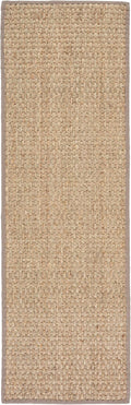 Natural Fiber Runner Rug 2ft 6in x 8ft - Seagrass Basketweave Runner