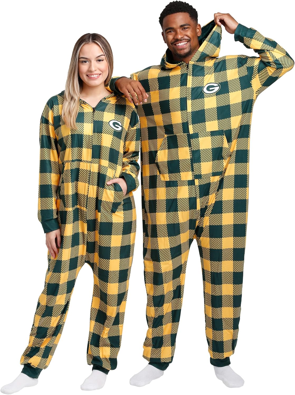 FOCO NFL Team Logo Pajamas One Piece Onsie for Ultimate Comfort