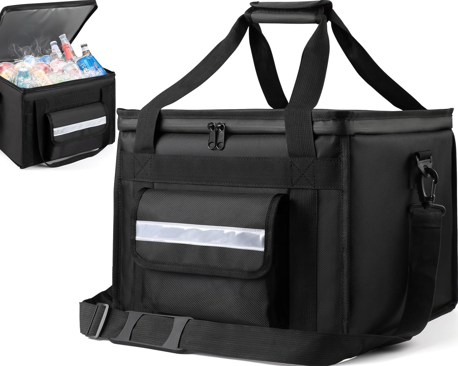Insulated Cooler Bag for Food & Pizza Delivery - Large Size
