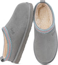 FITORY Women's Suede Slipper Short Ankle Boot - Cozy Faux Fur Comfort