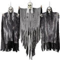 Hanging Halloween Grim Reapers 3 Pack - Spooky Outdoor Props