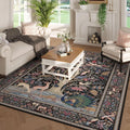 Area Rugs 5x7 Vibrant Tree of Life Patterned Washable Rug - Nature